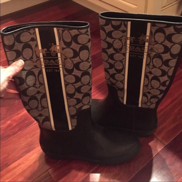 Coach rain boots - Picture 1 of 2
